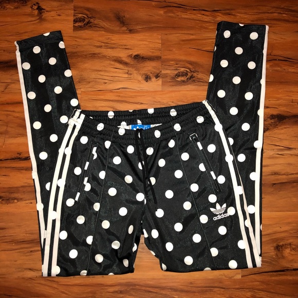 adidas polka dot track pants